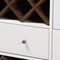 Baxton Studio Savino Mid-Century Modern White and Walnut Finished Wood Wine Cabinet 150-9234 - alternate 4